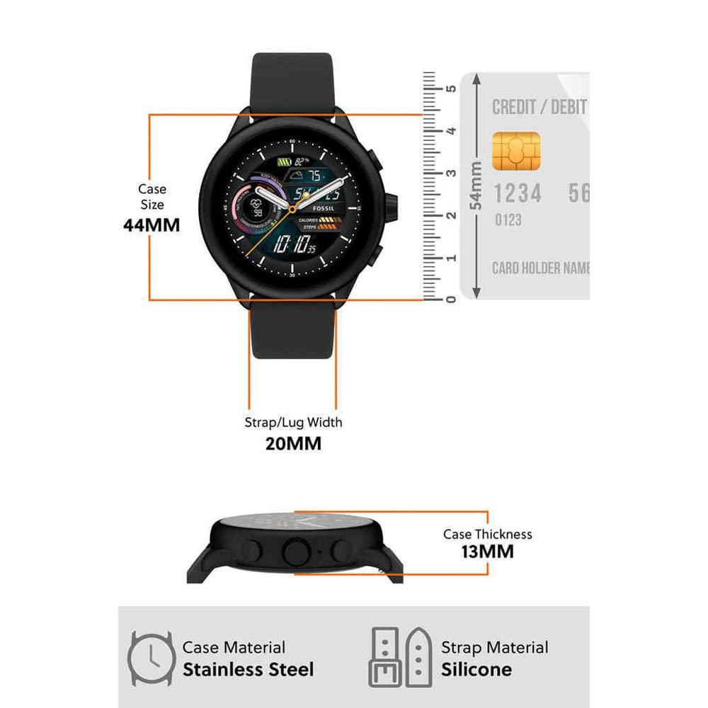 Fossil Gen 6 Display Wellness Edition Black Smartwatch FTW4069 - Image 4
