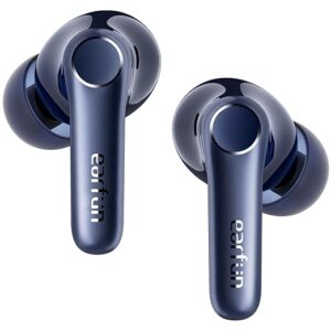 EarFun Air Pro 4 Hybrid Adaptive Noise Canceling Wireless Earbuds Bluetooth,2024 VGP Goal Award,Qualcomm Snapdragon Sound, aptX™ Lossless, 6 Mics AI CVC Call, LDAC Hi-Res Audio,52H Playtime,Deep Blue