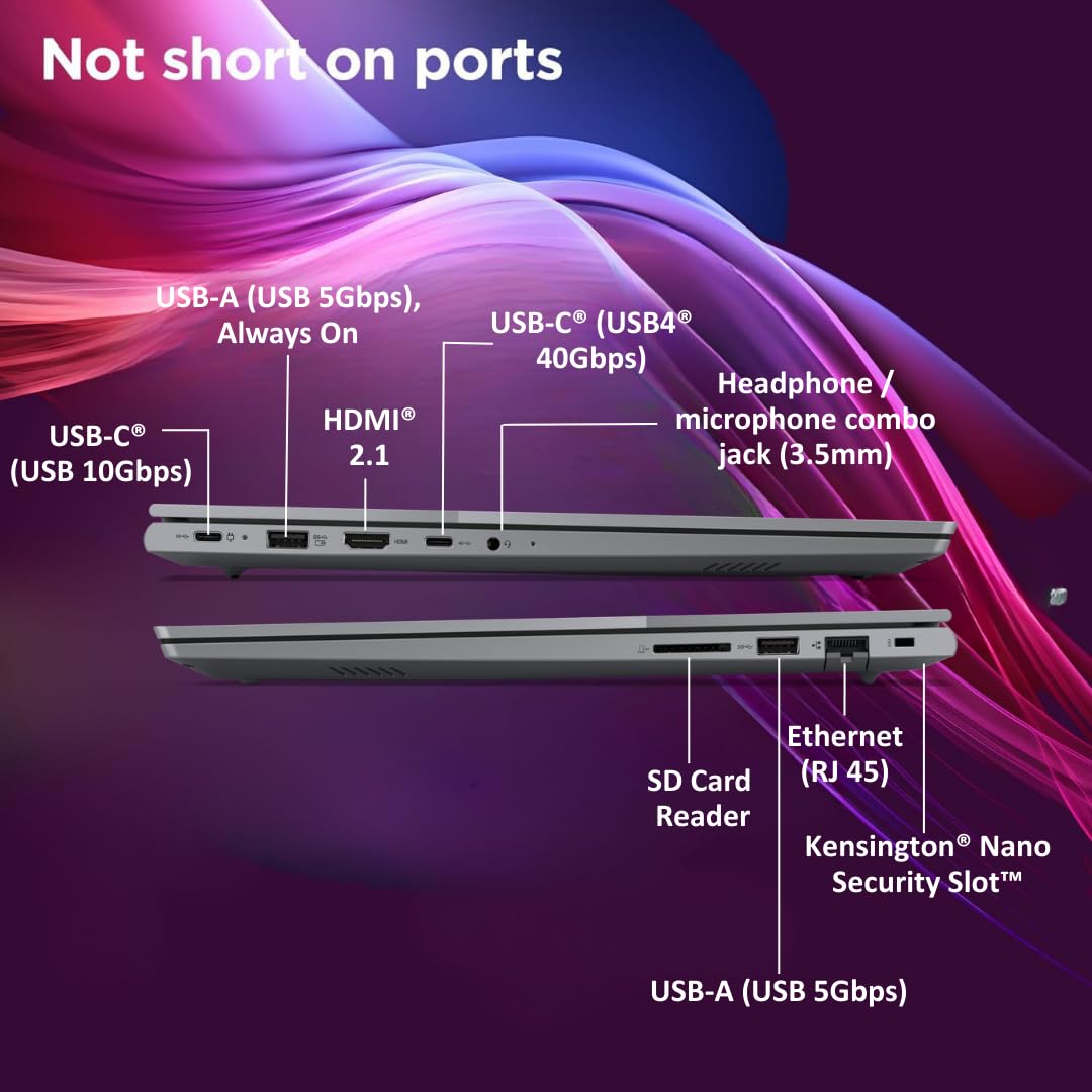 Lenovo ThinkBook 16 AMD Ryzen 5 7535HS (16GB RAM/512GB SSD/Win 11 Home/Office 2024/Backlit Keyboard/Fingerprint) 16 - Image 5