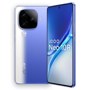 iQOO Neo 10R 5G (Raging Blue, 8GB RAM, 256GB Storage) | Snapdragon 8s Gen 3 | 6.78″ AMOLED 120Hz | 6400mAh Slim Battery
