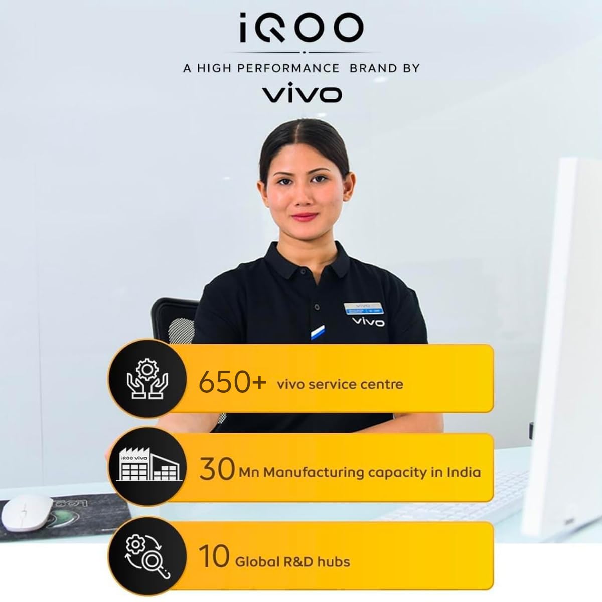 iQOO Z10 5G (Stellar Black, 8GB RAM, 128GB Storage) | Snapdragon 7s Gen 3 | 7300mAh Battery | Quad-Curved AMOLED 120Hz - Image 4