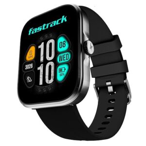 Fastrack Discovery Smart Watch, 4.9 CM AMOLED Display, SingleSync BT Calling, Built-in GPS, 100+ Multisport, Auto Recognition of Multisport, 5 Days Battery Life, 100+ Smartwatch Faces (Black)