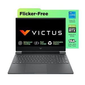 HP Victus, 12th Gen Intel Core i5-12450H, NVIDIA RTX 2050 Gaming Laptop (16GB DDR4, 512GB SSD), 144Hz, IPS, 15.6