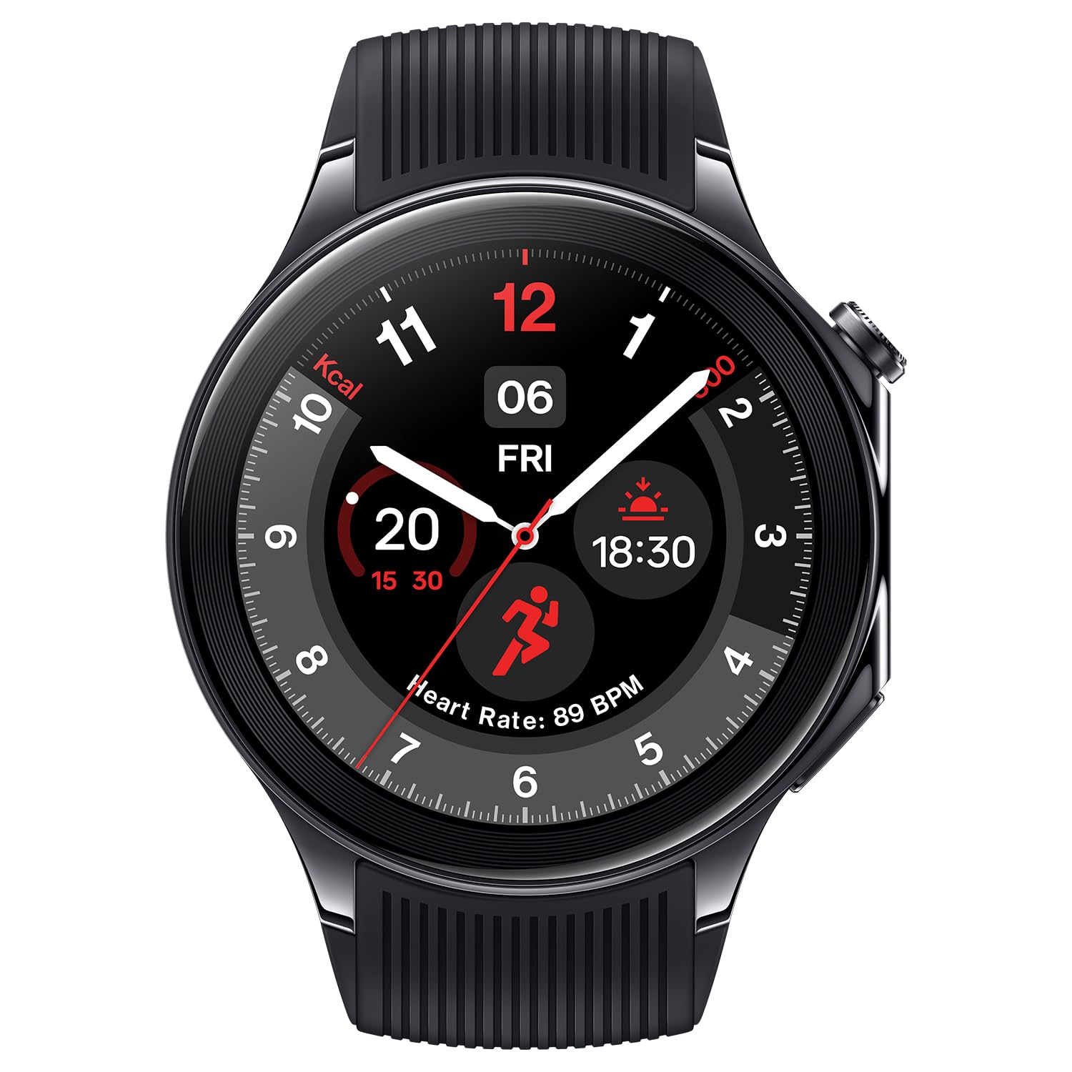 OnePlus Watch 2 with Wear OS4,Snapdragon W5 Chipset,Upto 100 hrs Battery Life,1.43’’ AMOLED Display,Stainless Steel & Sapphire Crystal Build,Dual Frequency GPS,IP68 & Bluetooth Calling (Black Steel) - Image 3