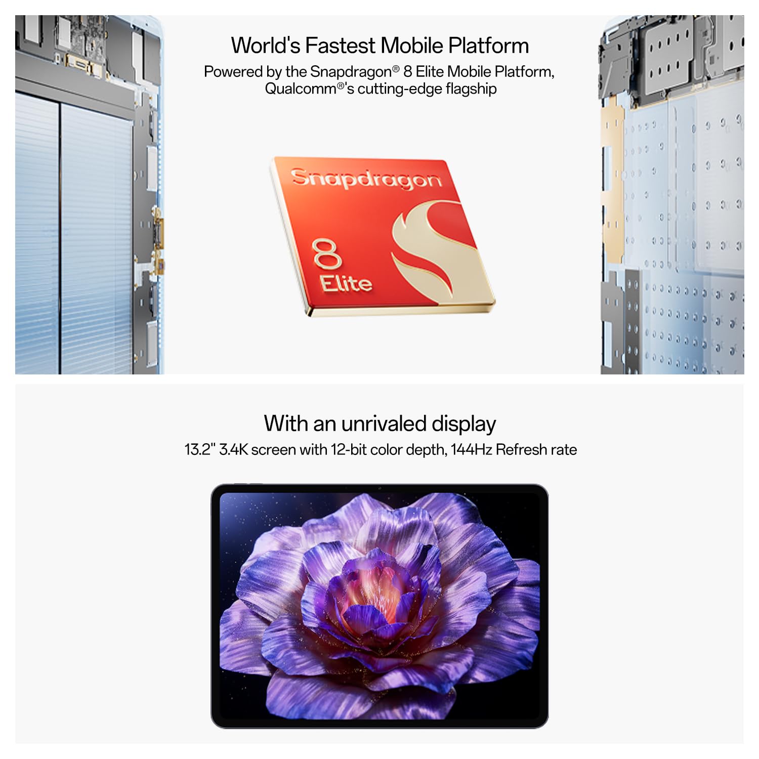 OnePlus Pad 3 (13.2-inch Display, Snapdragon 8 Elite, 12GB RAM, 256GB Storage) | 144Hz 3K OLED | Dolby Vision & Atmos | 10,000mAh - Image 2