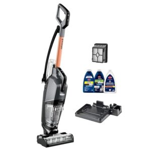 BISSELL® Crosswave™ HydroSteam™ Multi-Surface Corded Upright Vacuum Cleaner for Floors & Carpets | Hydrosteam™ Technology removes Curry & Tough Stains | 2-Year Warranty | Cleaning Formula Incl