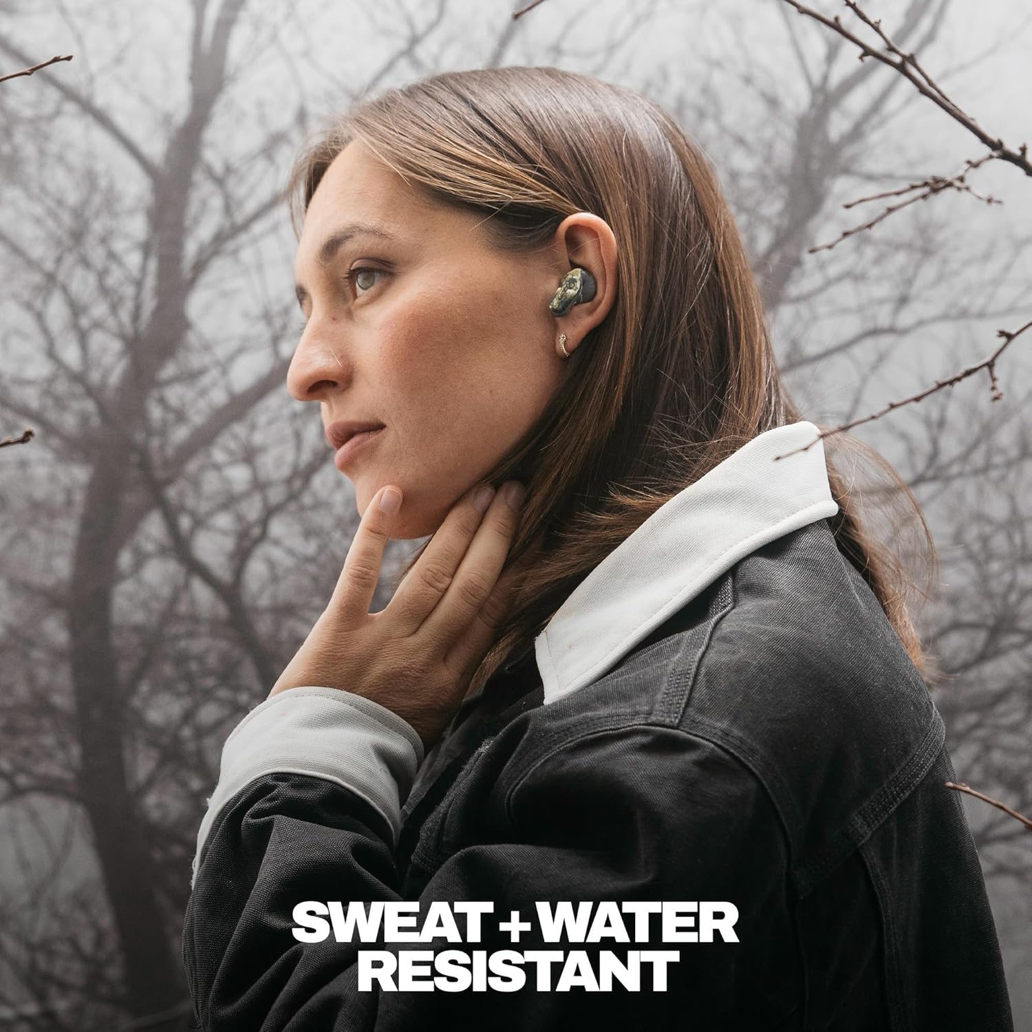 Skullcandy Dime Evo Wireless Earbuds, Bluetooth Headphones, Noise Isolating Fit, Up to 36 Hours Battery, Microphone for iPhone Android, Easy Carry with Clip-Anywhere Case - Realtree Edge Colors Black - Image 4